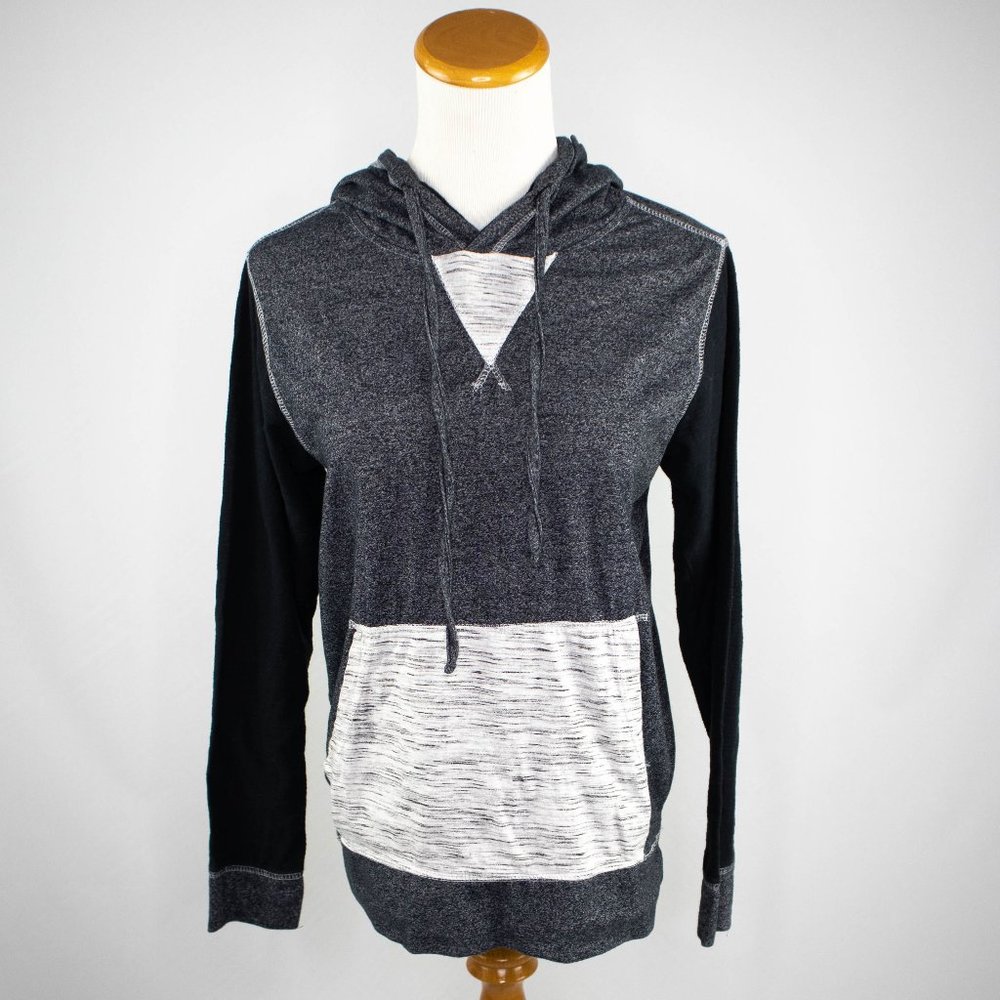 Broken Threads grey and black ladies hoodie (S)